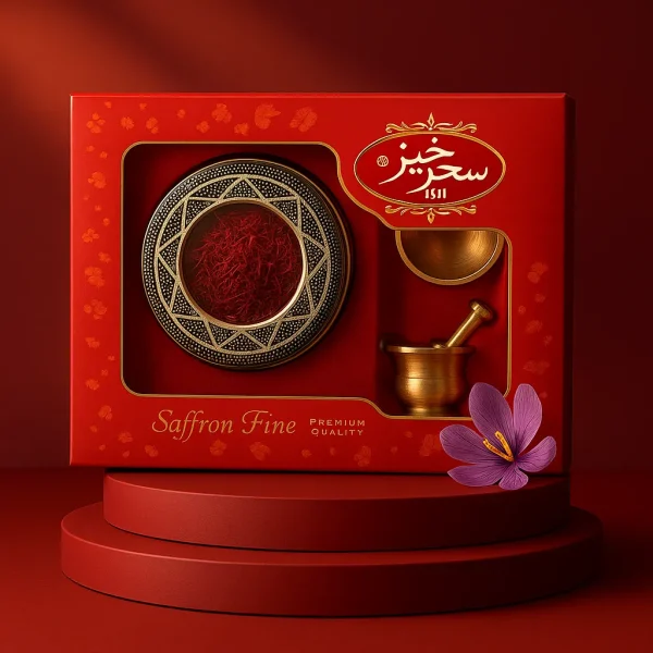 بررسی زعفران 4 گرمی سحرخیز مدل خاتم کادویی