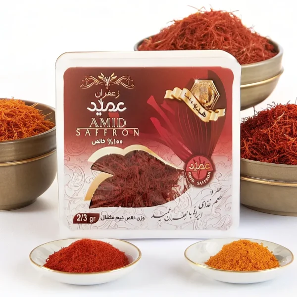 محصولات شاخص زعفران عمید – تنوعی در طعم، عطر و اصالت