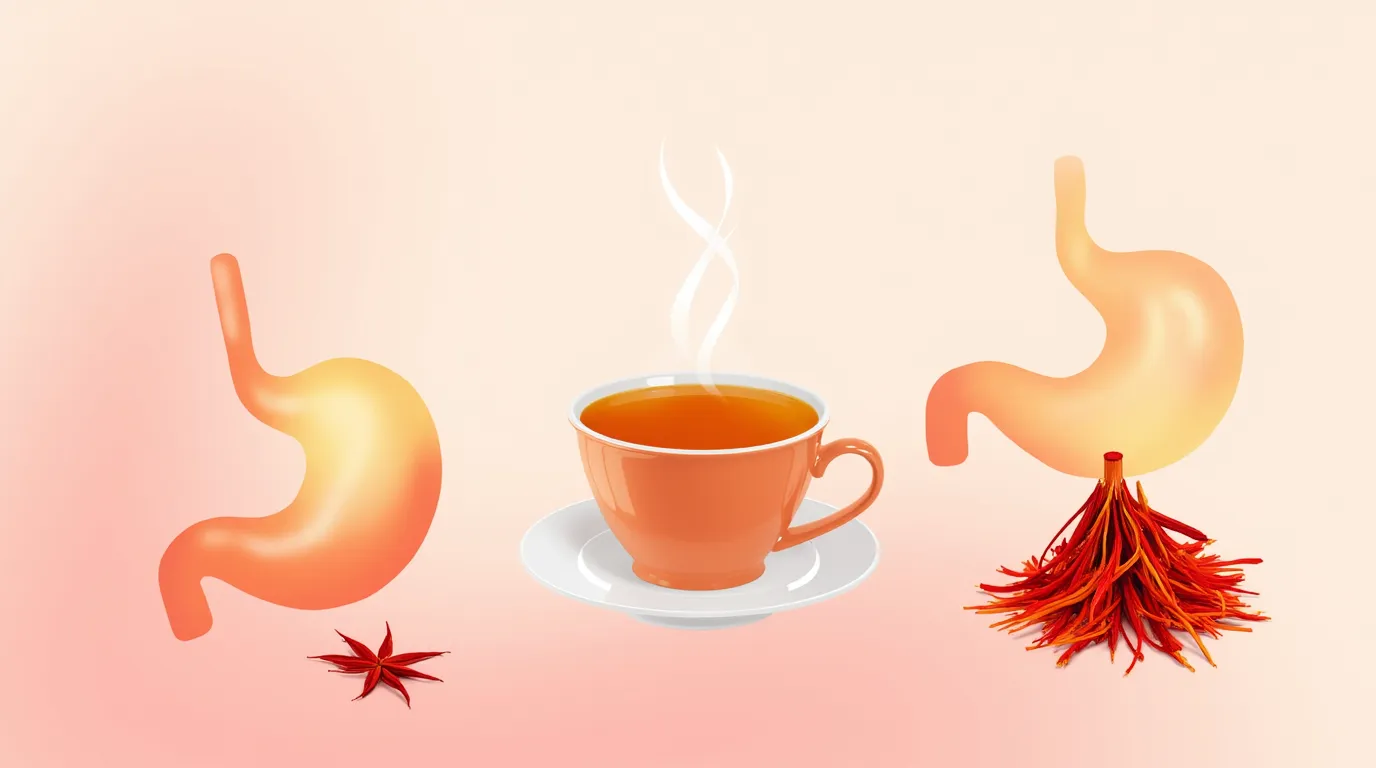 تاثیر چای زعفران بر سیستم گوارشی