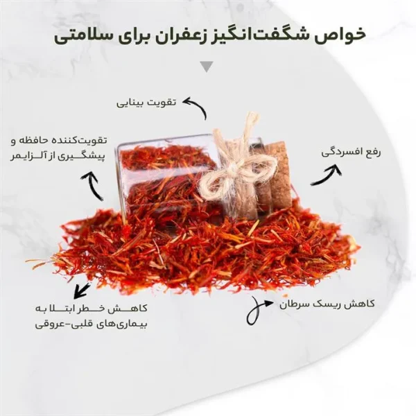 کاربردها و مزایای استفاده از زعفران سحرخیز 4.608 گرم