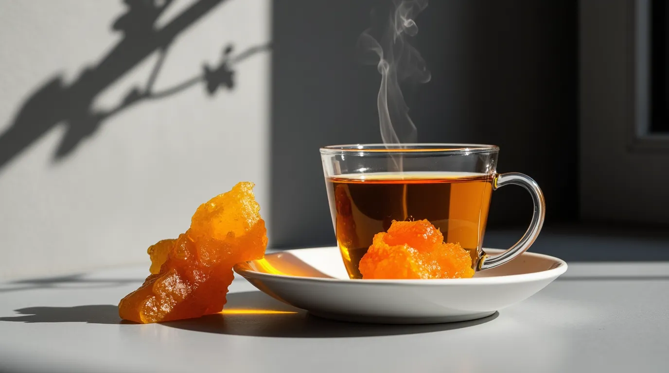 چای زعفران با نبات